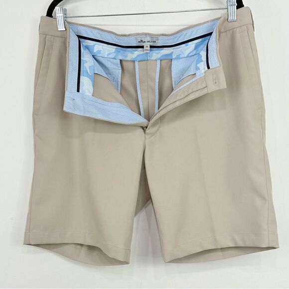 Peter Miller Khaki Tan Classic Quick Dry Business Casual Athleisure Golf Short - Picture 9 of 15